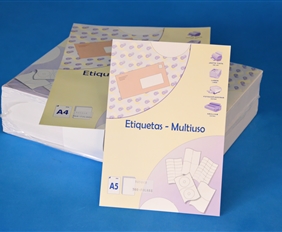 Etiquetas multiuso A5 e A4